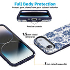 Rose to Fame | Blue & White Rose Floral Case