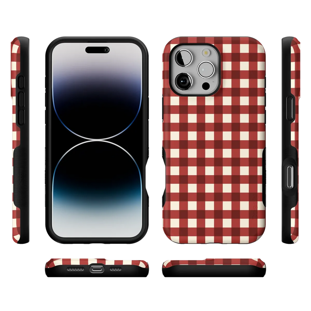Checked Twice | Red Plaid Case