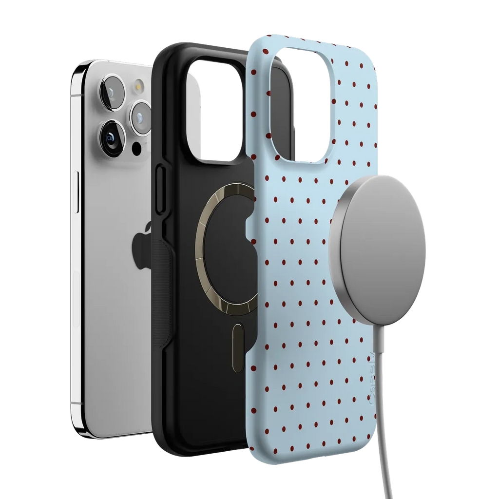 On the Dot | Blue Polka Dot Case
