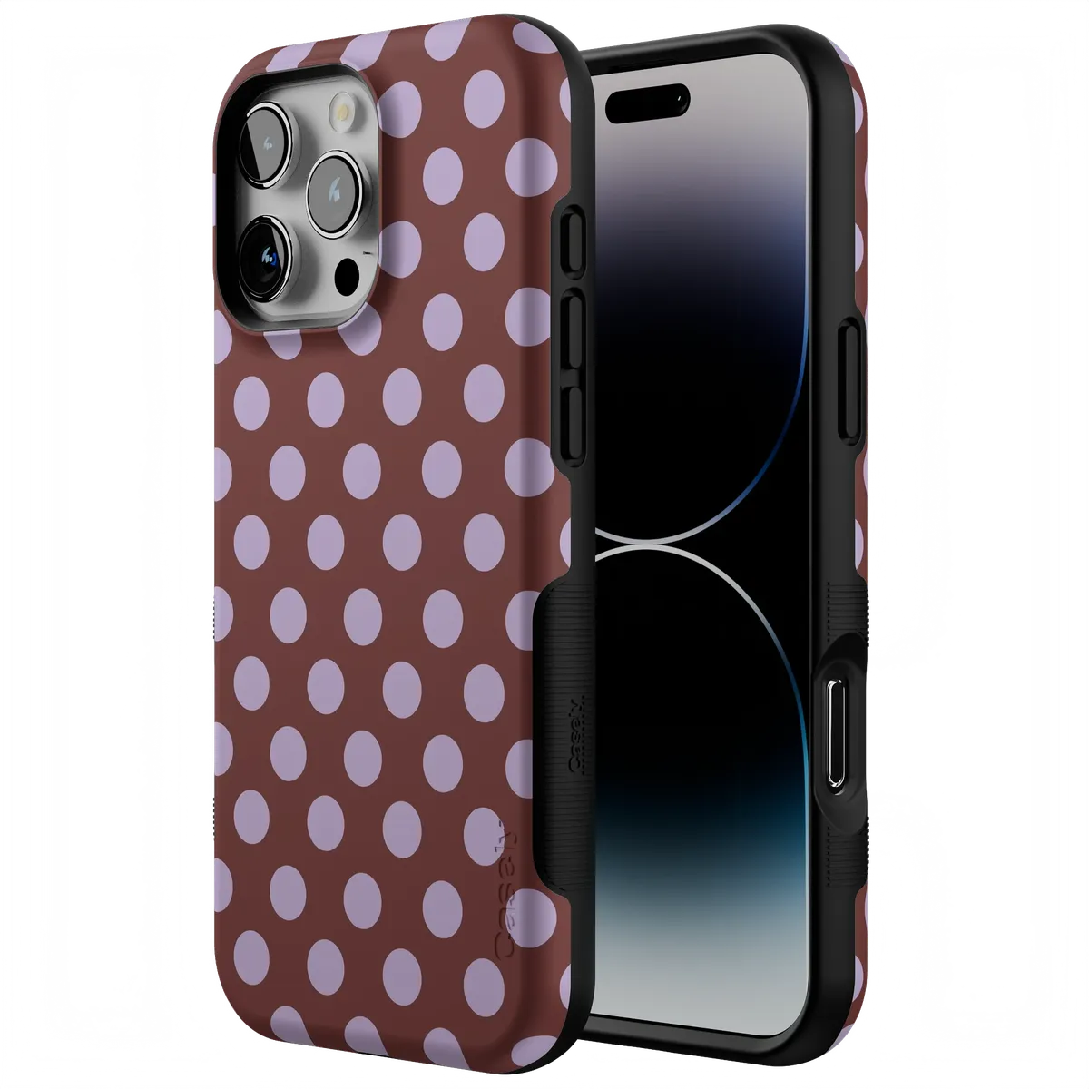 Spotted in SoHo | Burgundy Polka Dot Case