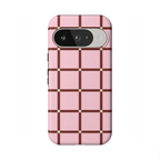Uptown Gridlock | Pink Checkerboard Case