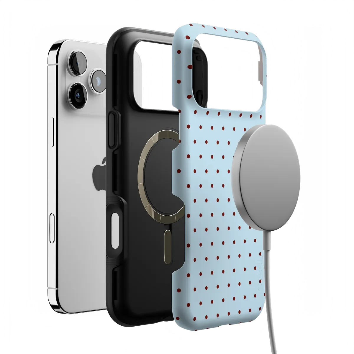 On the Dot | Blue Polka Dot Case