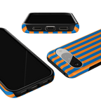 Go New York | Blue & Orange Stripes Case
