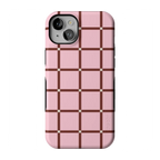 Uptown Gridlock | Pink Checkerboard Case