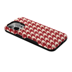 Scarlet Stitch | Red Houndstooth Case