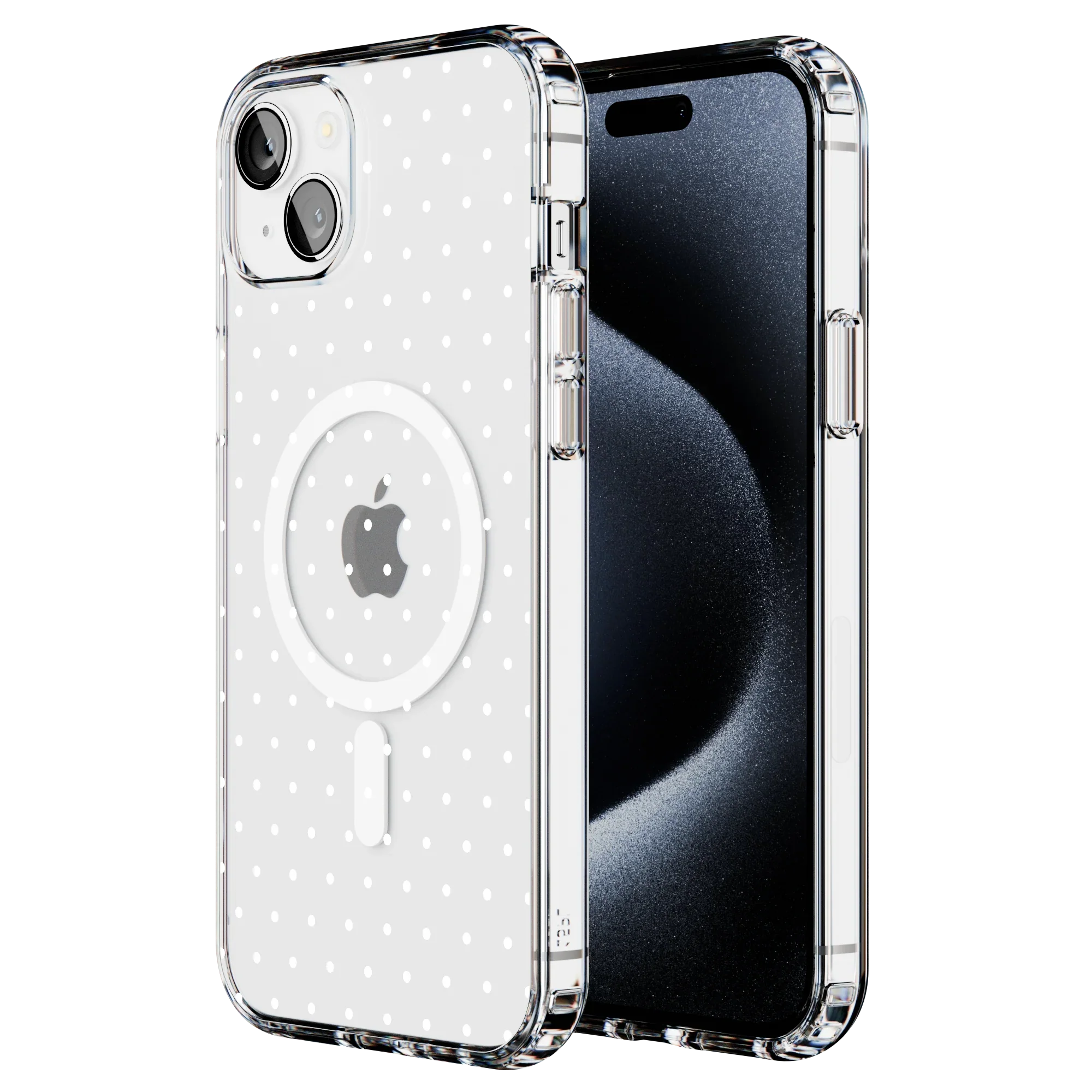 On the Dot | White Polka Dot Case
