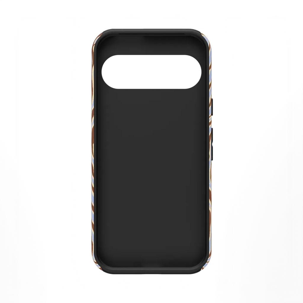 Untamed | Brown & Blue Zebra Case