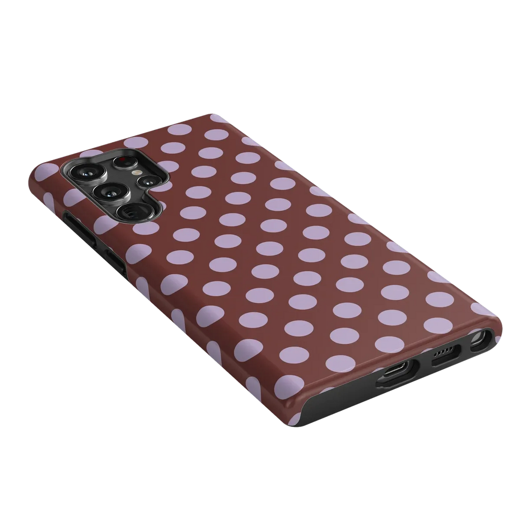 Spotted in SoHo | Burgundy Polka Dot Case
