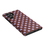 Spotted in SoHo | Burgundy Polka Dot Case