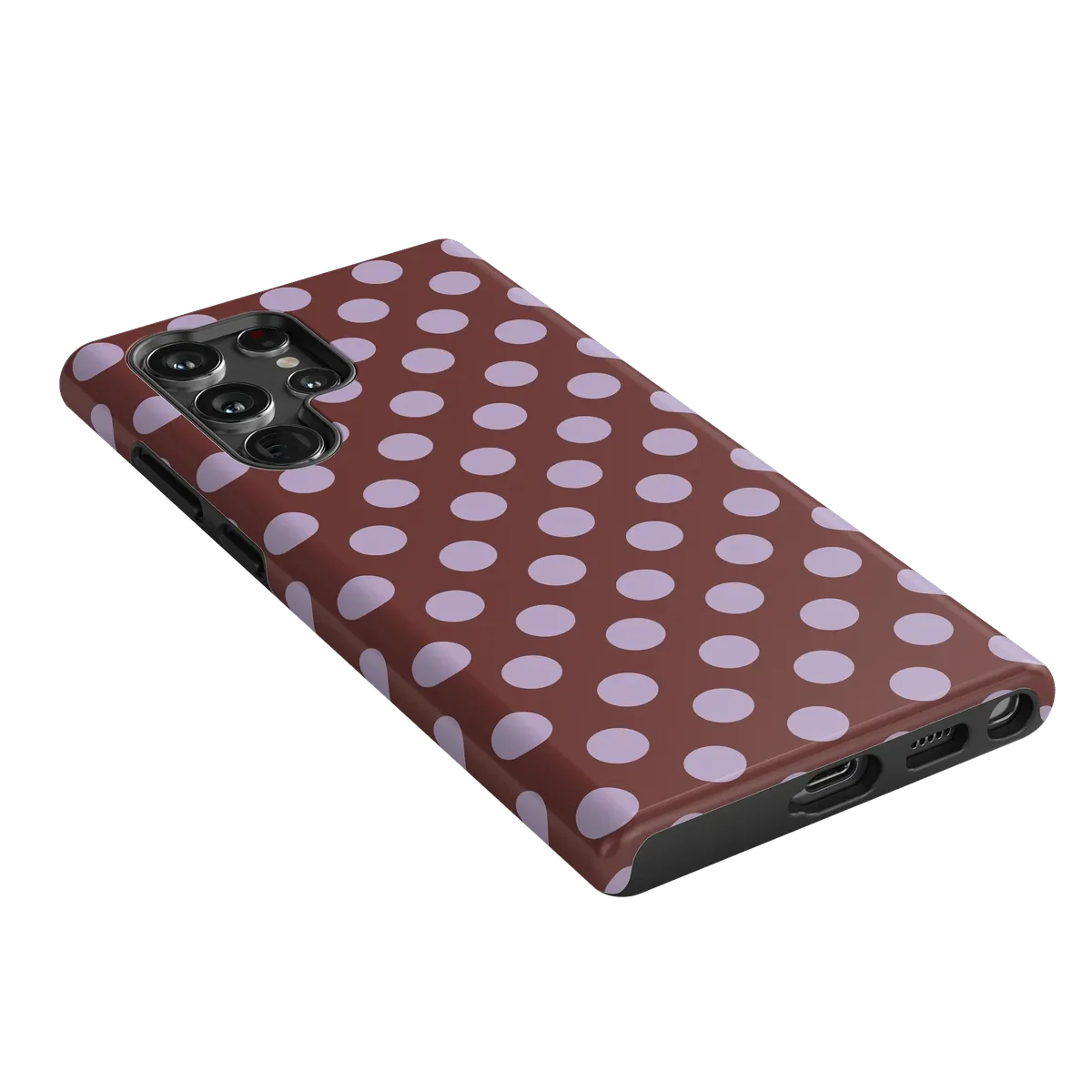 Spotted in SoHo | Burgundy Polka Dot Case