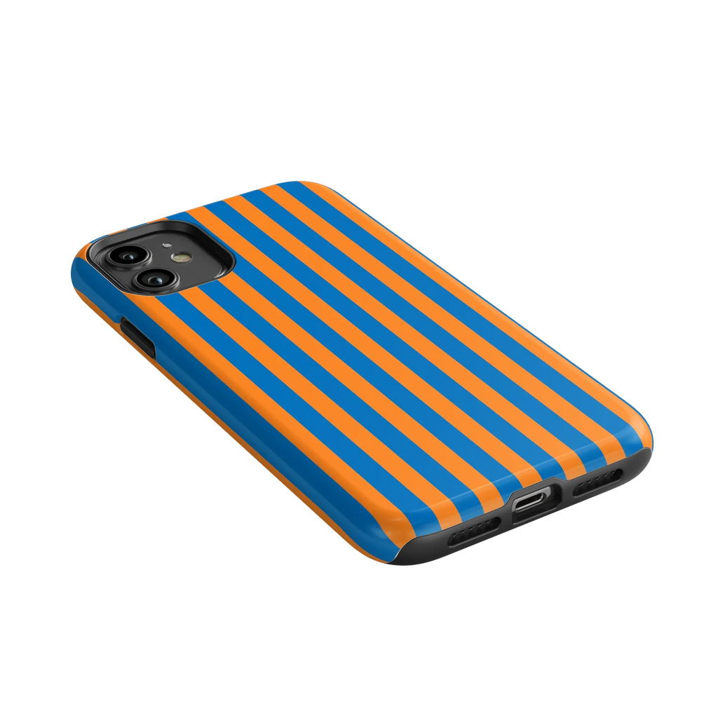 Go New York | Blue & Orange Stripes Case