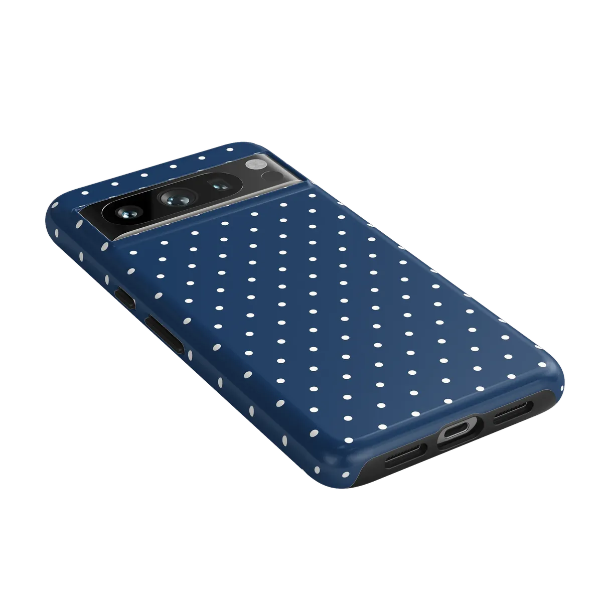 On the Dot | Navy Polka Dot Case