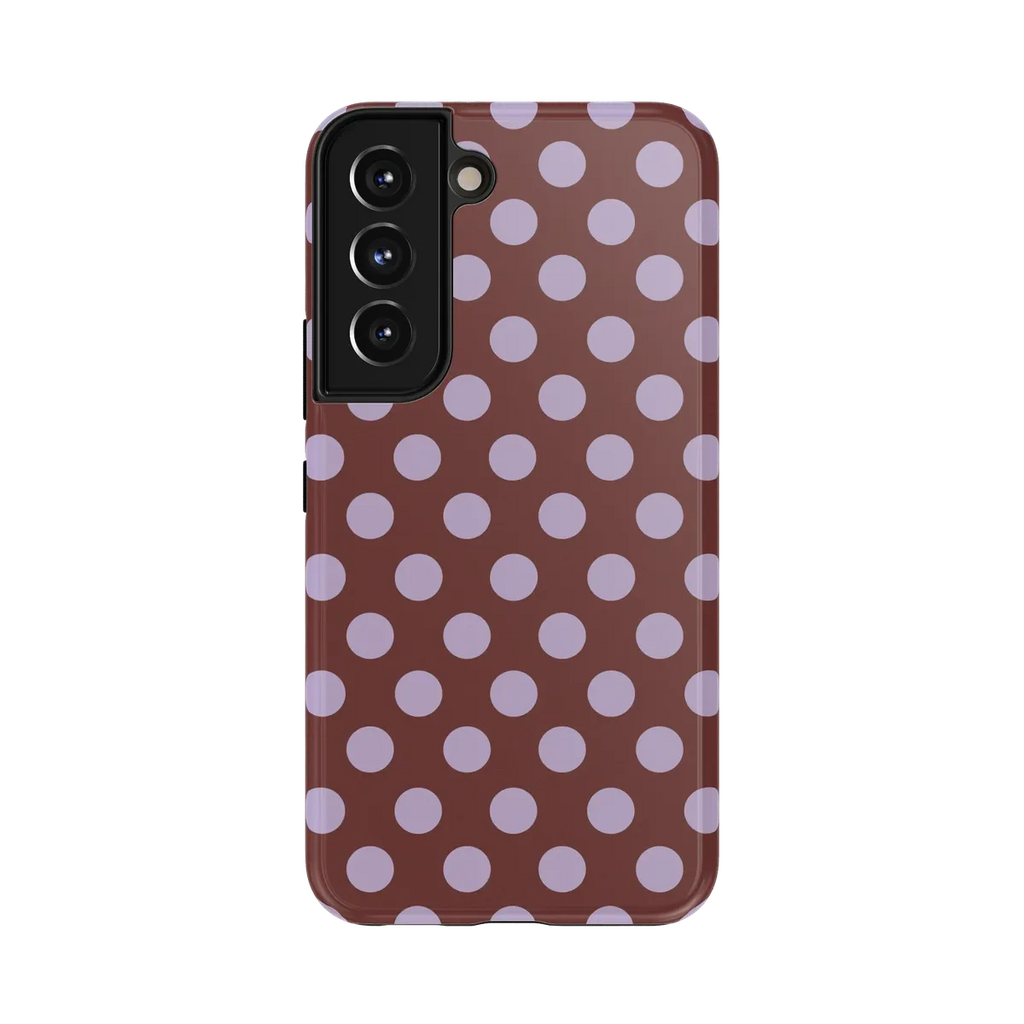 Spotted in SoHo | Burgundy Polka Dot Case