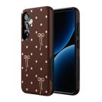 Teddy Bows | Brown Polka Dot Case