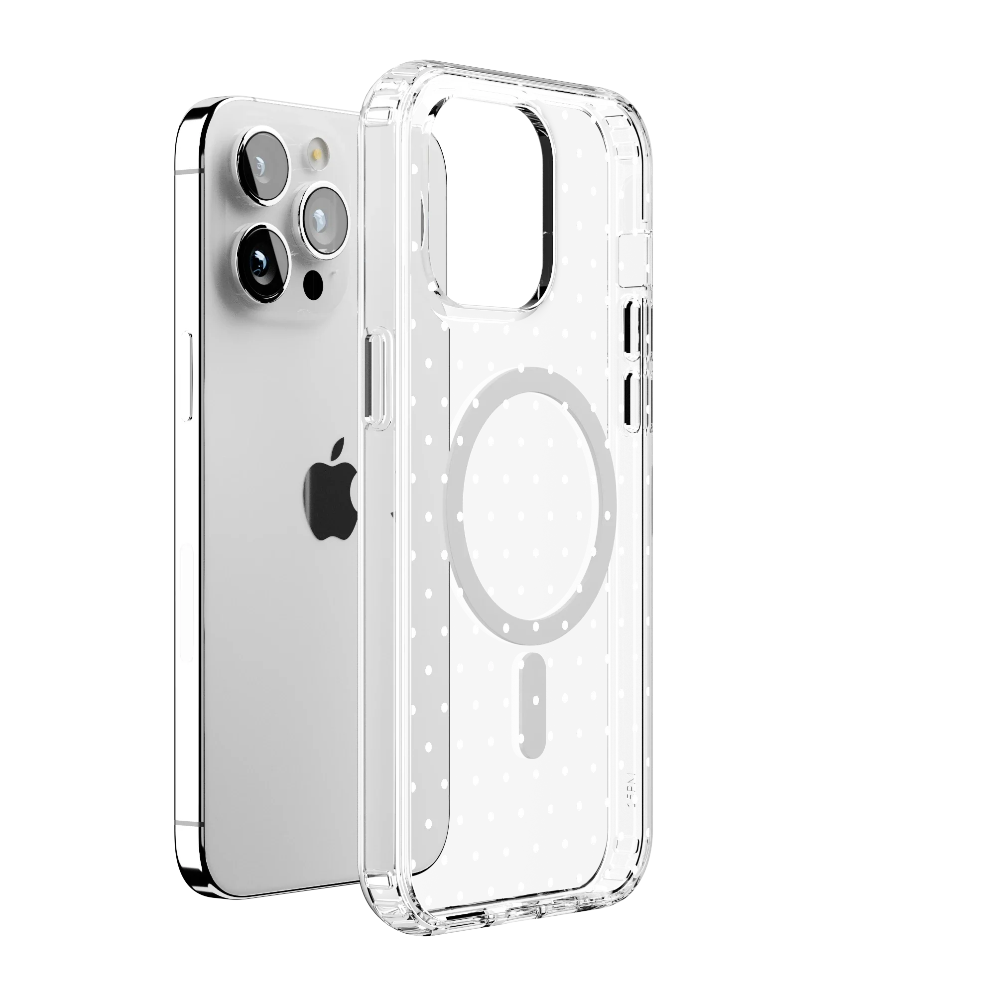 On the Dot | White Polka Dot Case