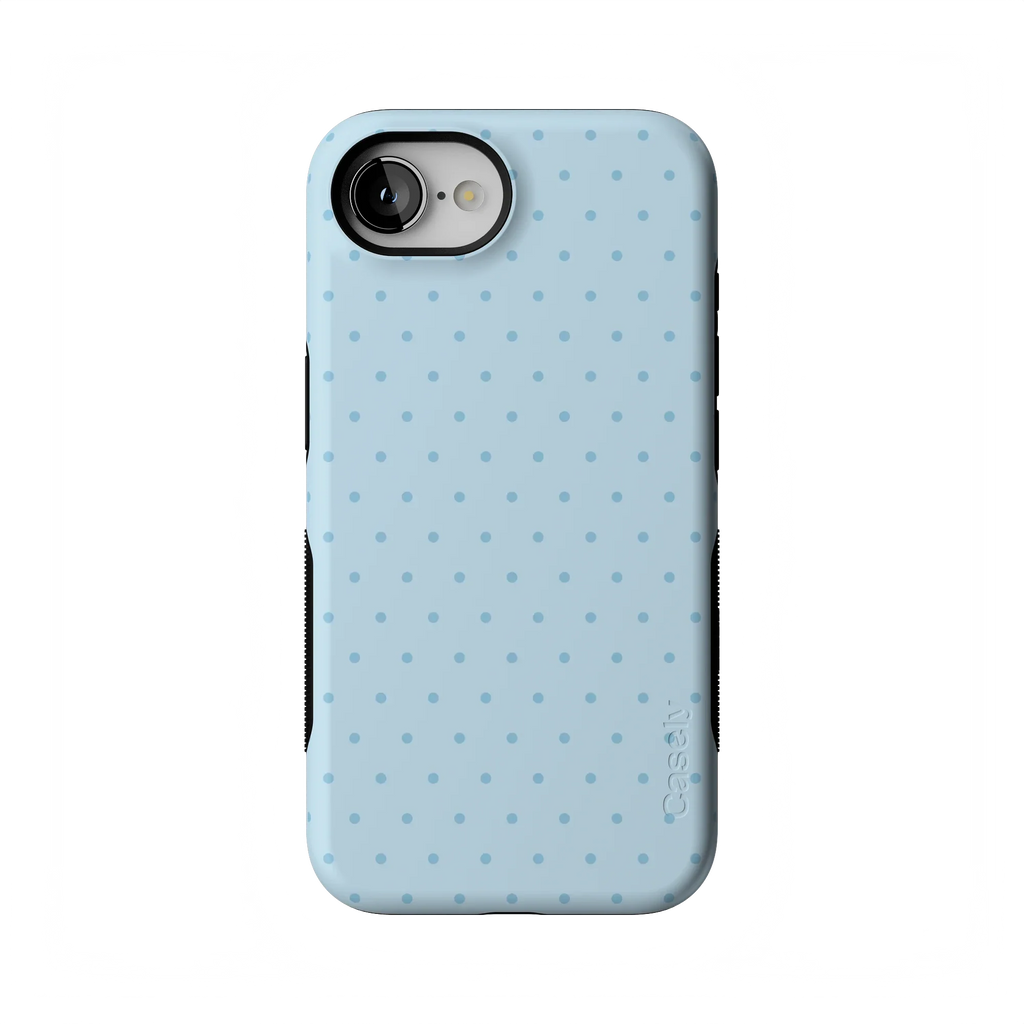 On the Dot | Blue Monochrome Polka Dot Case