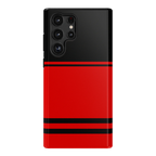 Storm Warning | Black & Red Stripes Case
