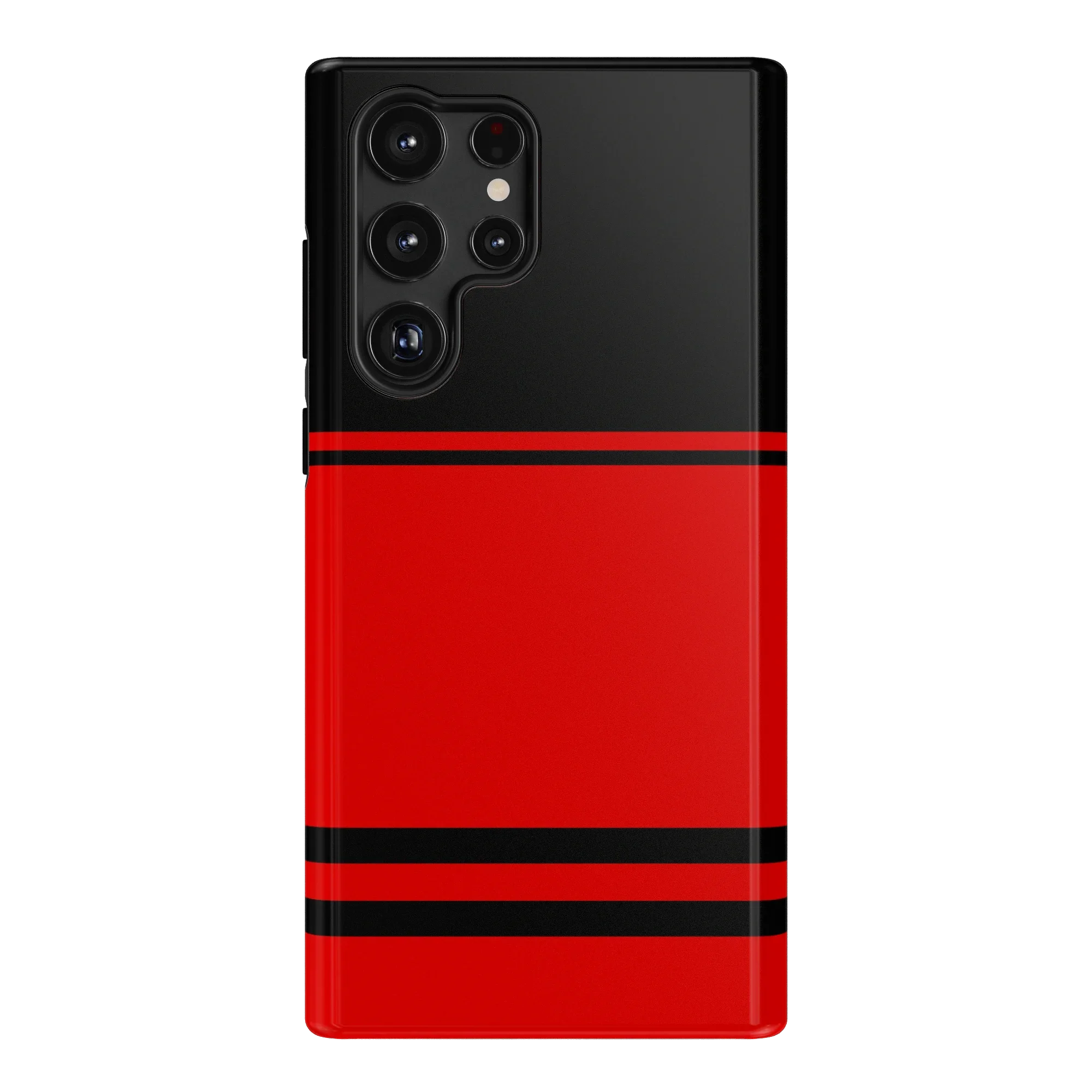Storm Warning | Black & Red Stripes Case