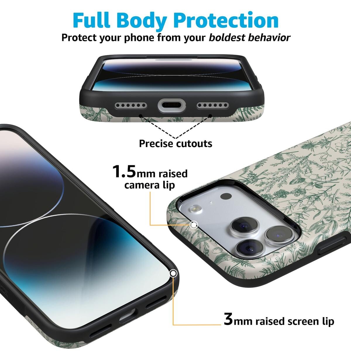 Sage Garden | Green Floral Case