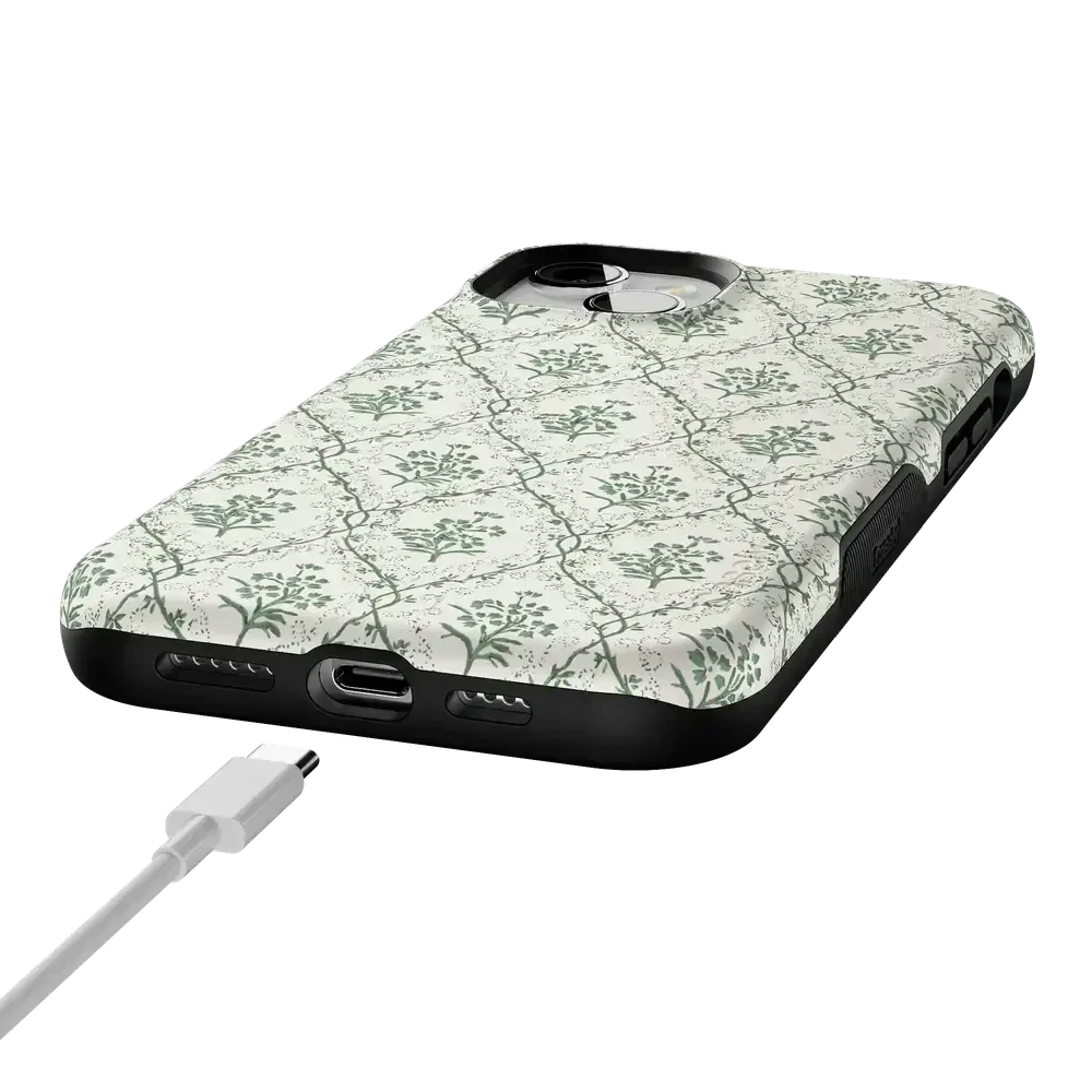 Sage Tapestry | Floral Vines Case