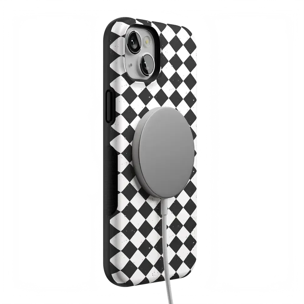 Salem's Hex | Black & White Checkered Case