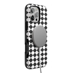 Salem's Hex | Black & White Checkered Case