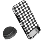 Salem's Hex | Black & White Checkered Case