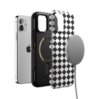 Salem's Hex | Black & White Checkered Case