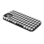 Salem's Hex | Black & White Checkered Case