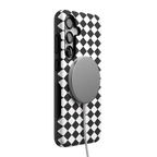 Salem's Hex | Black & White Checkered Case