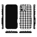 Salem's Hex | Black & White Checkered Case