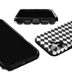 Salem's Hex | Black & White Checkered Case