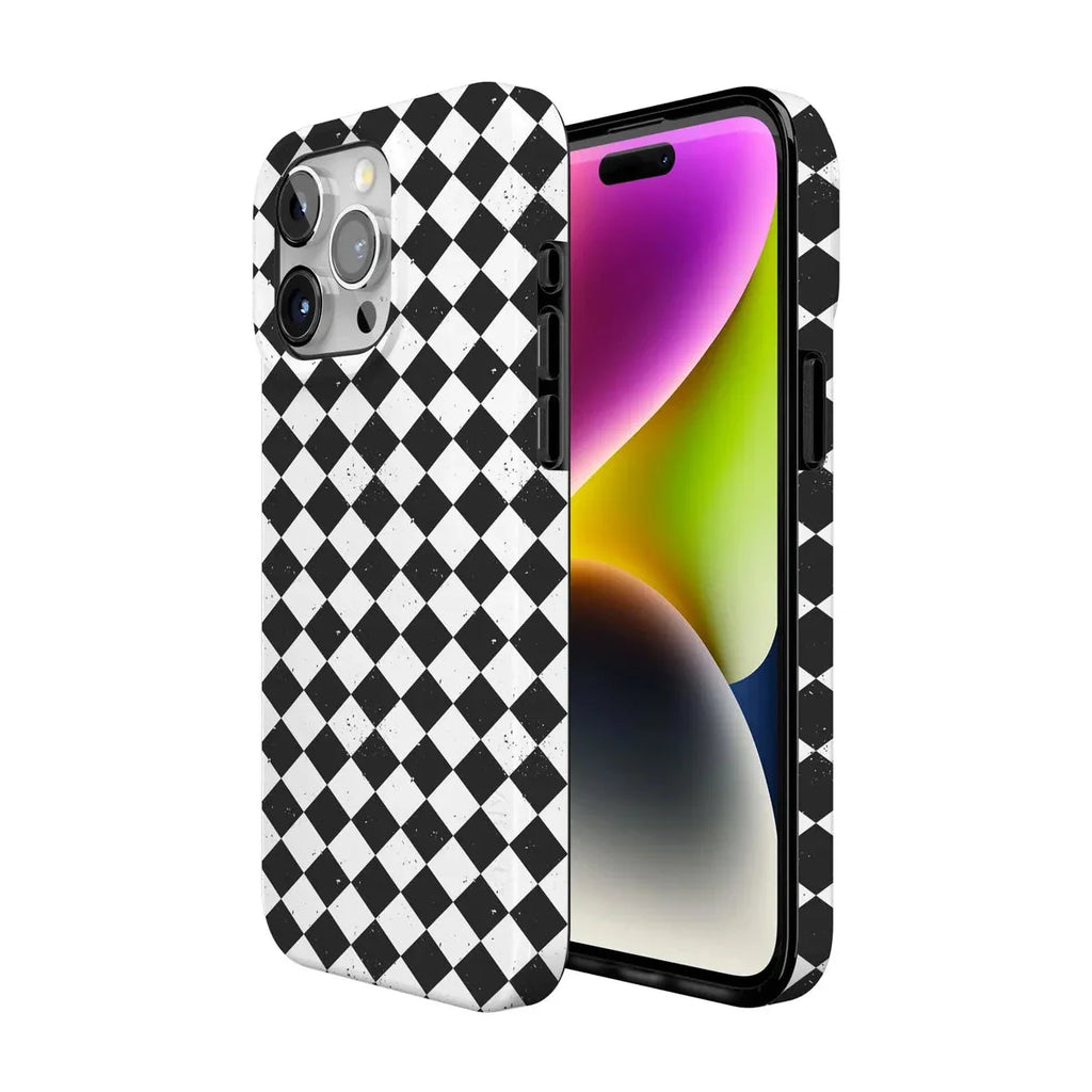 Salem's Hex | Black & White Checkered Case