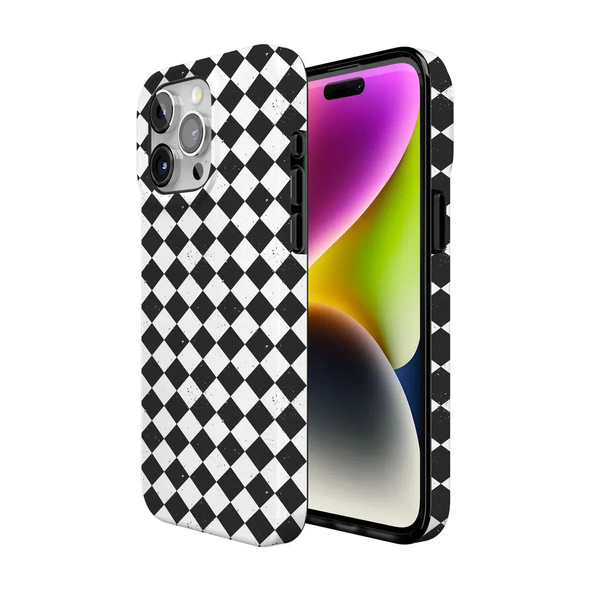 Salem's Hex | Black & White Checkered Case