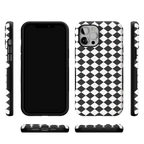 Salem's Hex | Black & White Checkered Case
