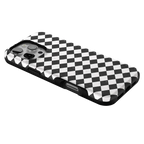 Salem's Hex | Black & White Checkered Case