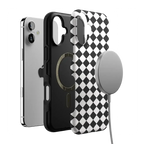 Salem's Hex | Black & White Checkered Case