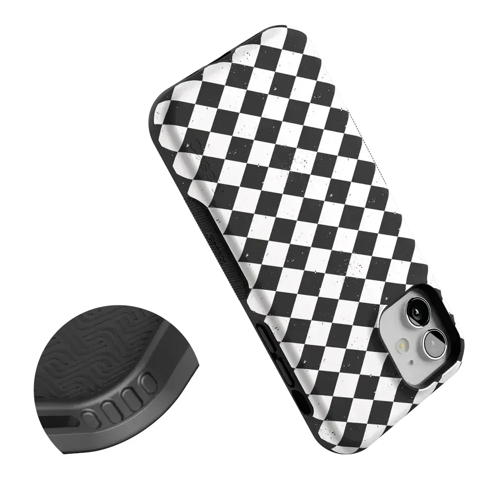 Salem's Hex | Black & White Checkered Case