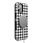 Salem's Hex | Black & White Checkered Case