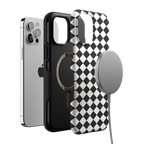 Salem's Hex | Black & White Checkered Case