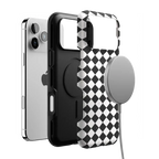 Salem's Hex | Black & White Checkered Case