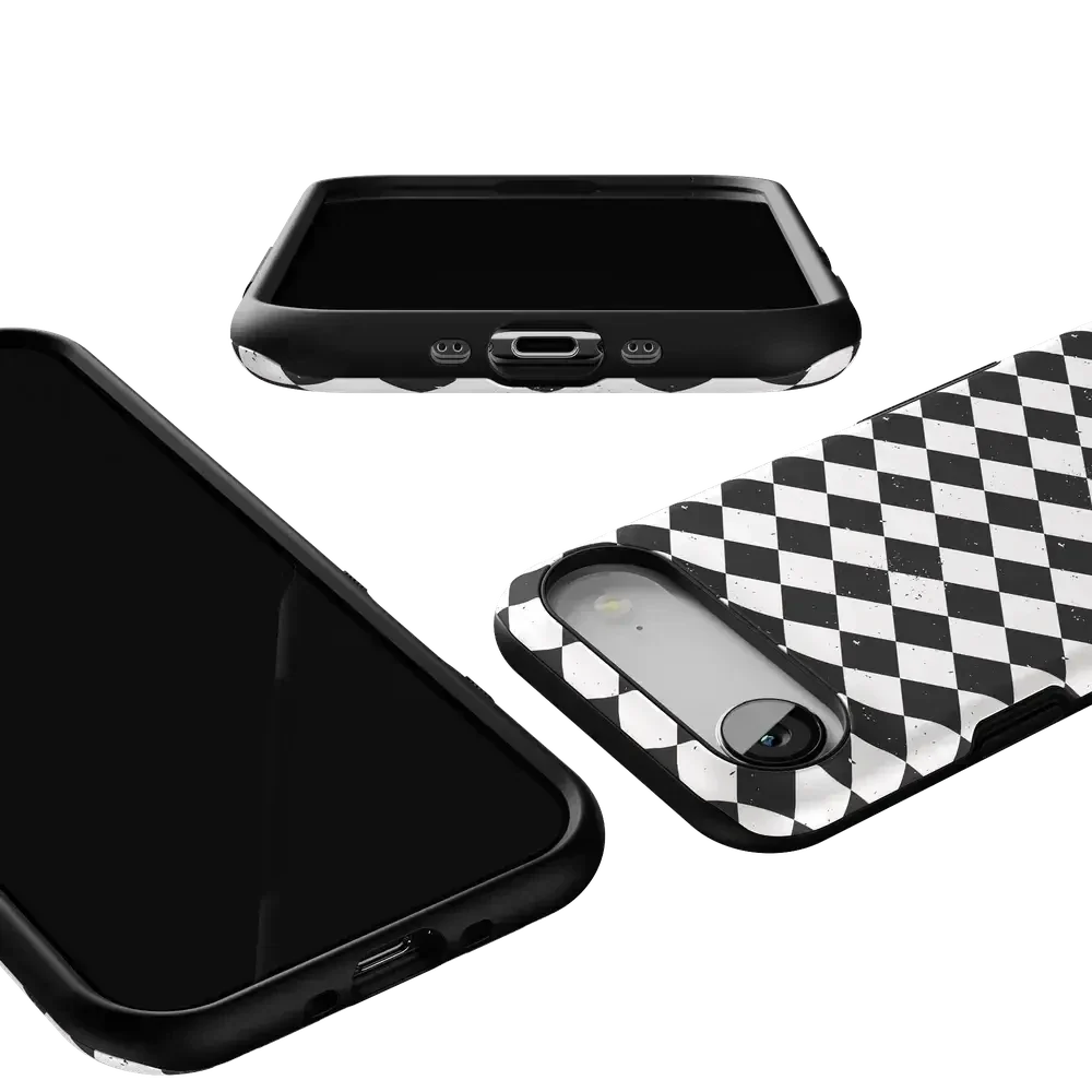 Salem's Hex | Black & White Checkered Case