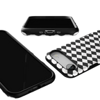 Salem's Hex | Black & White Checkered Case