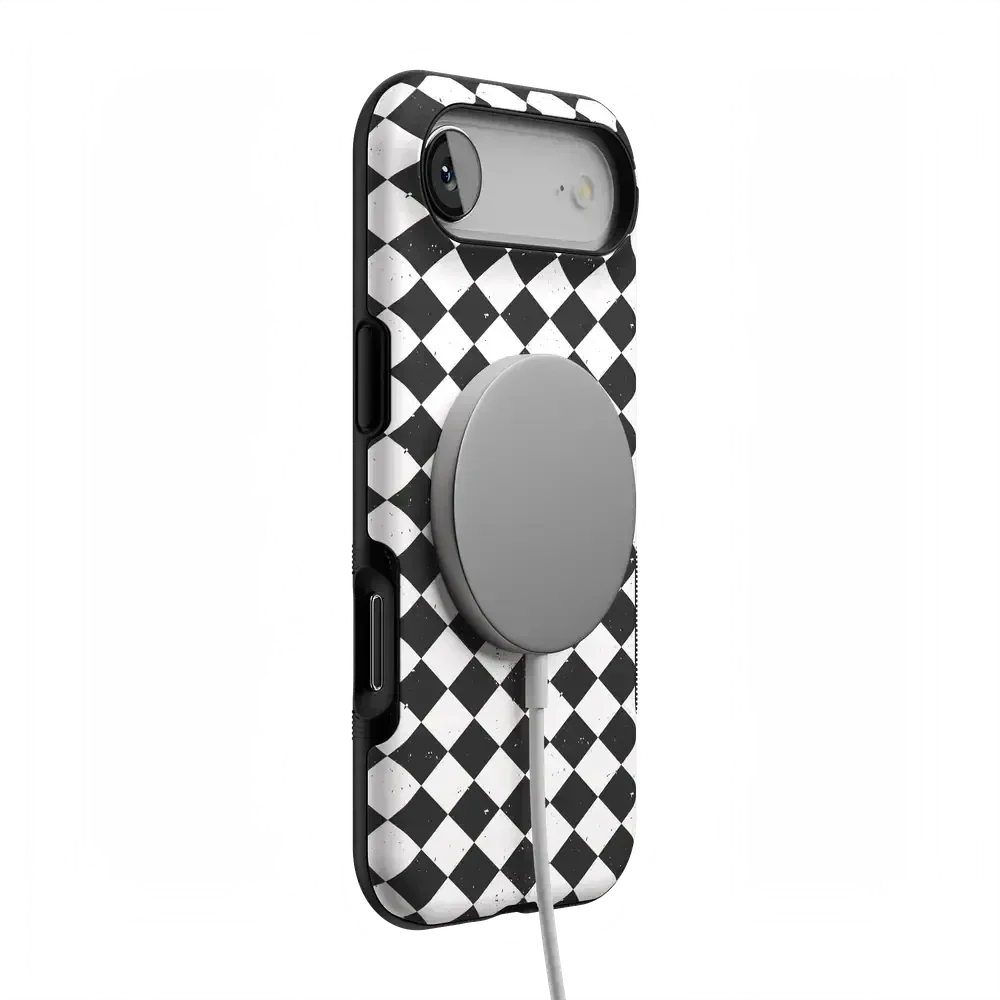 Salem's Hex | Black & White Checkered Case