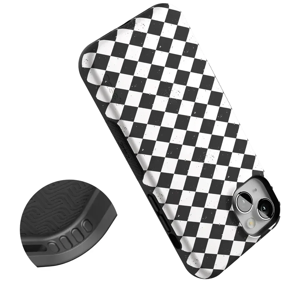 Salem's Hex | Black & White Checkered Case