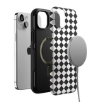 Salem's Hex | Black & White Checkered Case