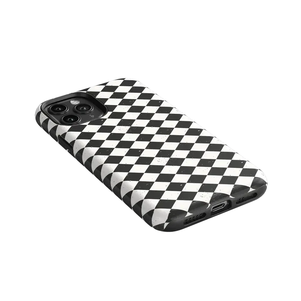Salem's Hex | Black & White Checkered Case