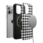 Salem's Hex | Black & White Checkered Case