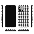 Salem's Hex | Black & White Checkered Case