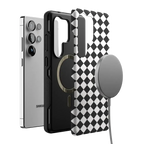 Salem's Hex | Black & White Checkered Case
